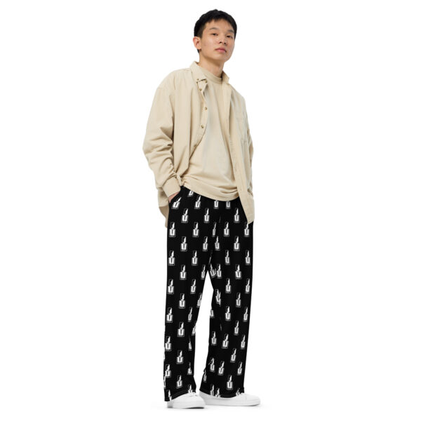 Unisex-Hose mit weiten Beinen “Nail Polish” Black