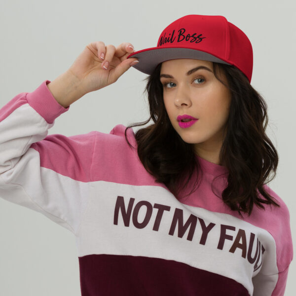 Snapback-Cap Black Lettering “Nail Boss”