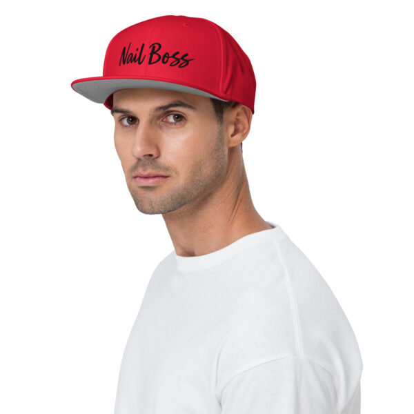 Snapback-Cap Black Lettering “Nail Boss”