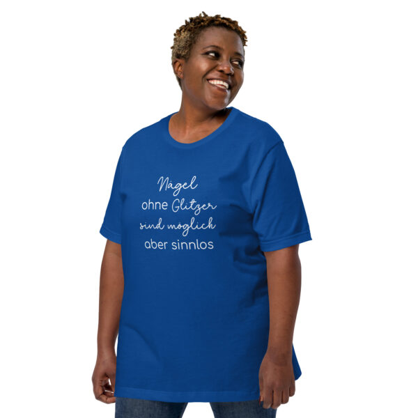 T-Shirt “Ohne Glitzer” white lettering