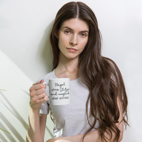 Tasse “Ohne Glitzer”