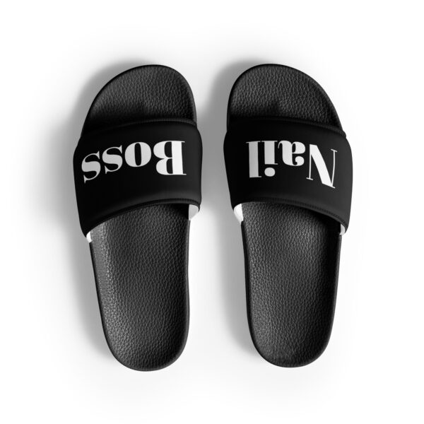 Damen-Schlappen White lettering “Nail Boss”