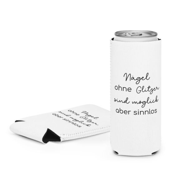 Dosenkühler “Glitzer-white”